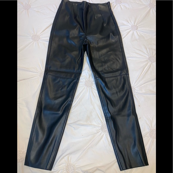 ZARA FAUX Leather pants - Picture 1 of 6